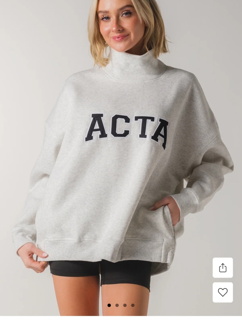 Acta S/M Mockneck Sweatshirt